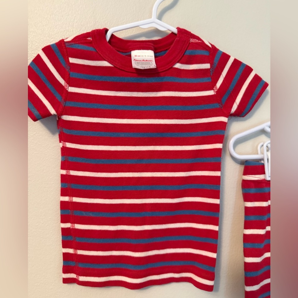 Hanna Andersson Red Striped Pajama Set - Picture 2 of 4